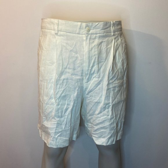 Allen Solly Other - Allen Solly Men's 100% Linen Pleated Shorts - Size 38 - NWT